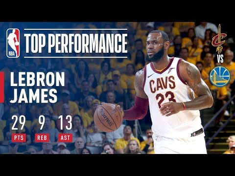 LeBron James Puts Up 29 In Game 2 Of '17-'18 NBA Finals