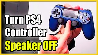 How to TURN OFF PS4 Controller Speaker & Limit Sound Volume (Easy Method!)