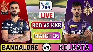 Live IPL: RCB  vs KKR | KKR vs RCB Live | Bangalore vs Kolkata Live IPL Scores & Commentary