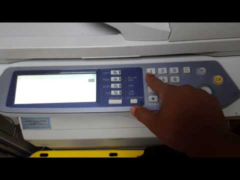 Sharp Copier RESET PROCEDURE