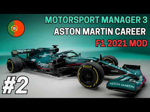 MOTORSPORT MANAGER 3 ASTON MARTIN CAREER Part 2: Amazing strategy in the wet 🌧 (F1 2021 Mod)
