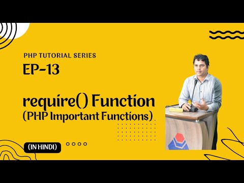 13 Require Function Php Important Functions Php Tutorial In Hindi