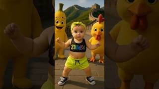 Download lagu Chicken Banana and Friends in Great Wall #chickenbananadance  #chickenbanana  #popo mp3