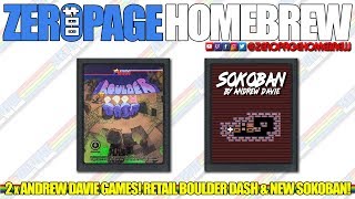 Boulder Dash (2012 Retail Boxed), Sokoban (2019 WIP): Atari 2600 Homebrew