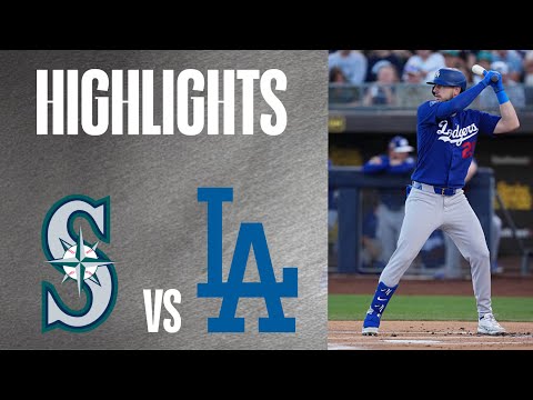 스프링 트레이닝 하이라이트 - 매리너스 vs 다저스