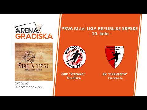 Prva M:tel liga Republike Srpske /10. Kolo/ ORK "Kozara" Gradiška - RK "Derventa" Derventa