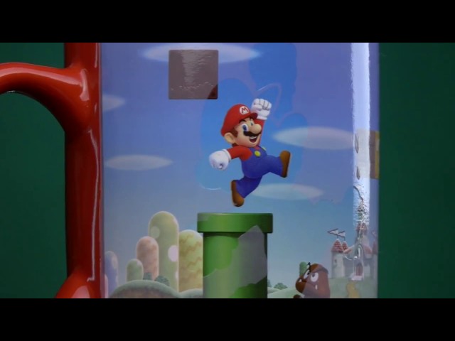Vídeo relacionado con Taza Mario Bros que Cambia con Calor - Taza Oficial Nintendo, Regalo Retro para Gamers, 300ml