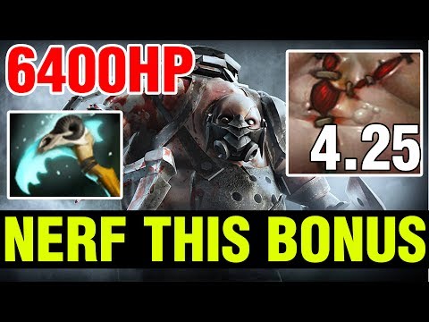 NERF THIS BONUS VALVE !! 4.25 BONUS STRENGHT - ZIPFILE PUDGE 6400HP - Dota 2