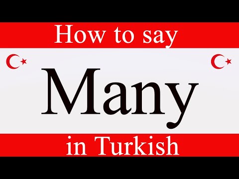 Learn Turkish & How to say "Many" in Turkish | Easy Turkish Lessons
