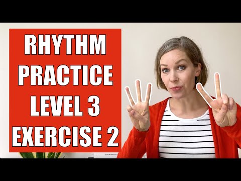 RHYTHM clapping PRACTICE: Level 3, Exercise 2!! - TIED QUARTER AND EIGHTH NOTES
