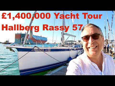 £1,400,000 Yacht Tour : Hallberg Rassy 57