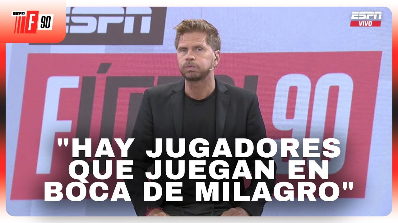 "BOCA PERDIÓ 0-0": el Pollo abrió #ESPNF90 con un editorial caliente sobre el empate en La Bombonera
