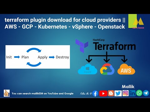 terraform plugin download for cloud providers || AWS GCP Kubernetes vSphere Openstack
