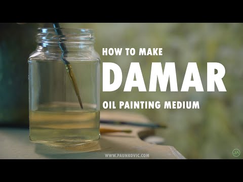 How to make oil painting medium and varnish from Damar crystals