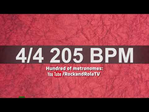 🔴 205 BPM Kick and Hi Hat Metronome