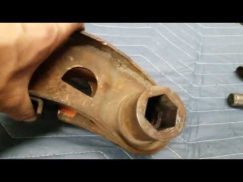 Mopar lower control arm bushing removal