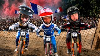 VERY Average rider is TERRIFIED of going down the BEAT UP Les Gets World Cup Track