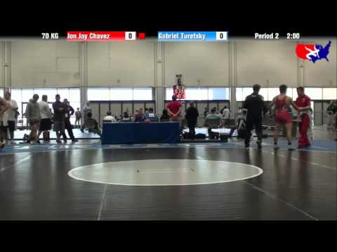 Jon Jay Chavez vs. Gabriel Turetsky at 2013 Junior Nationals - FILA - GR