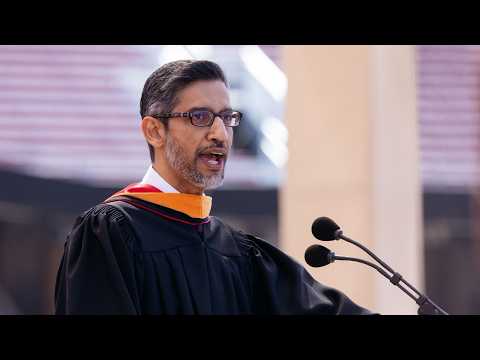 Sundar Pichai gives Stanford’s 2026 Commencement address