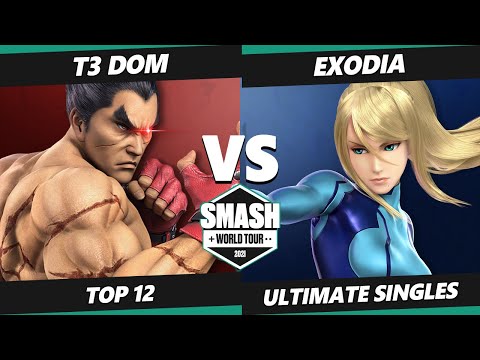 SWT NA West RF Top 12 - T3 Dom (Richter, Kazuya) Vs. Exodia (ZSS) SSBU Ultimate Tournament