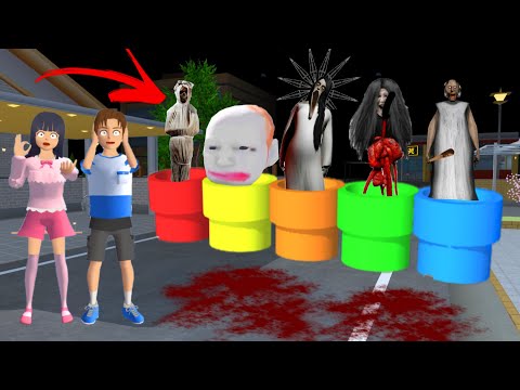 yuta mio panik pipa warna warni hantu muncul di depan rumah | SAKURA SCHOOL SIMULATOR