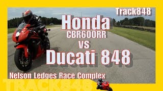 preview picture of video 'Honda CBR600RR vs Ducati 848 Nelson Ledges August 18,2014'