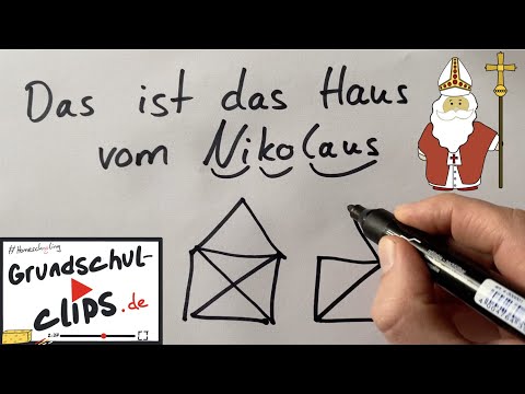 Haus vom Nikolaus - Lösungswege finden und notieren