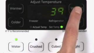 Adjusting Side-by-Side Refrigerator Temp Controls - Actual Temp