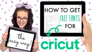HOW TO IMPORT A FONT IN CRICUT DESIGN SPACE FOR FREE | iPad & iPhone Tutorial
