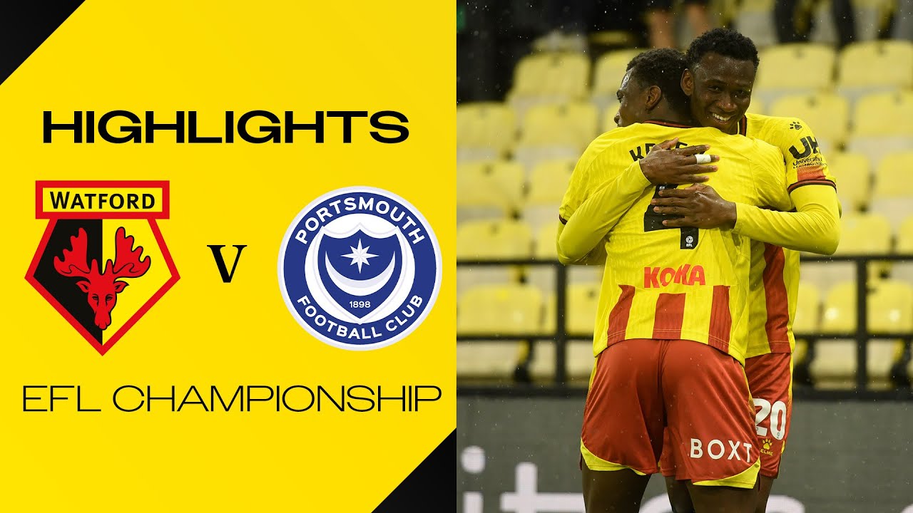 Watford vs Portsmouth Highlights