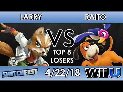 Switchfest - MSF | Larry Lurr (Fox) VS Candee | Raito (Dunk Hunt) - Smash 4 - Top 8 - Losers Side
