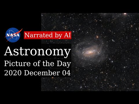 APOD: 2020-12-04 - Curly Spiral Galaxy M63 (Narrated by Brian)