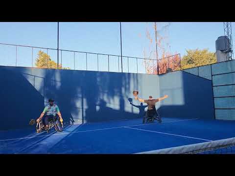 Padel adaptado Argentina. entrenamiento en la localidad de Lobos Buenos Aires