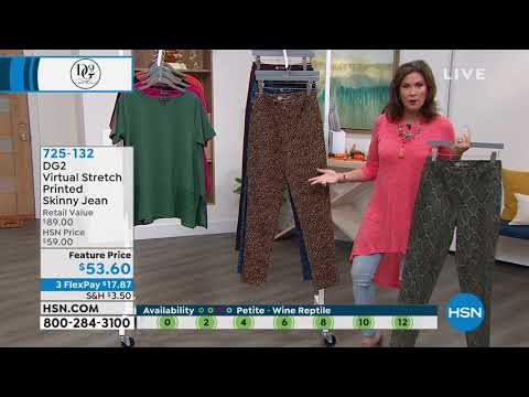 DG2 by Diane Gilman Virtual Stretch Printed Skinny Jean