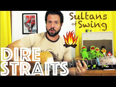 Guitar Lesson: How To Play Sultans of Swing by Dire Straits - Campfire Edition!