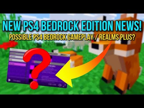 Minecraft PS4 - New Bedrock Edition News! - Possible Gameplay? - Realms Plus! - (PS4 Bedrock News)