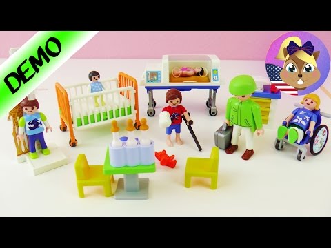 Playmobil Children's Medical Area Demo - With baby's crib! Play with me