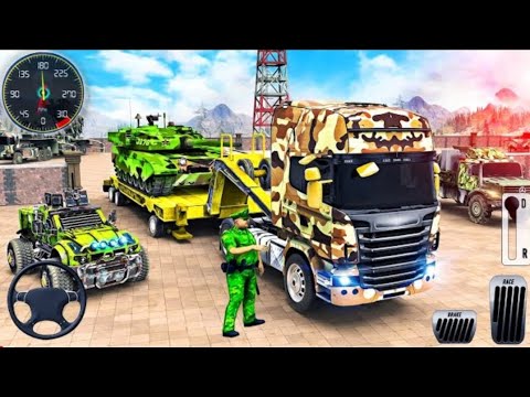 Army Cargo Truck Simulator 3D - US Airplane Vehicle Transporter Truck Driving - Android GamePlay #2