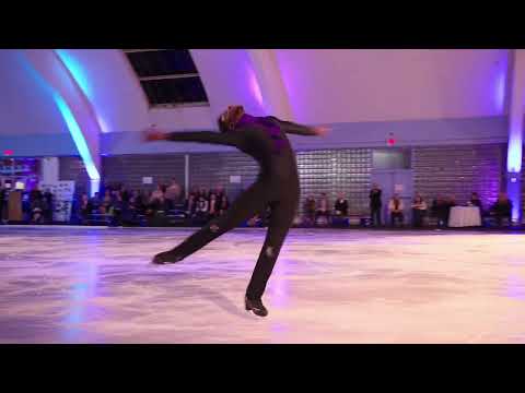 Emmanuel Savary performs to "Purple Rain" at Philadelphia Skating Club's 175th Anniversary Ice Gala