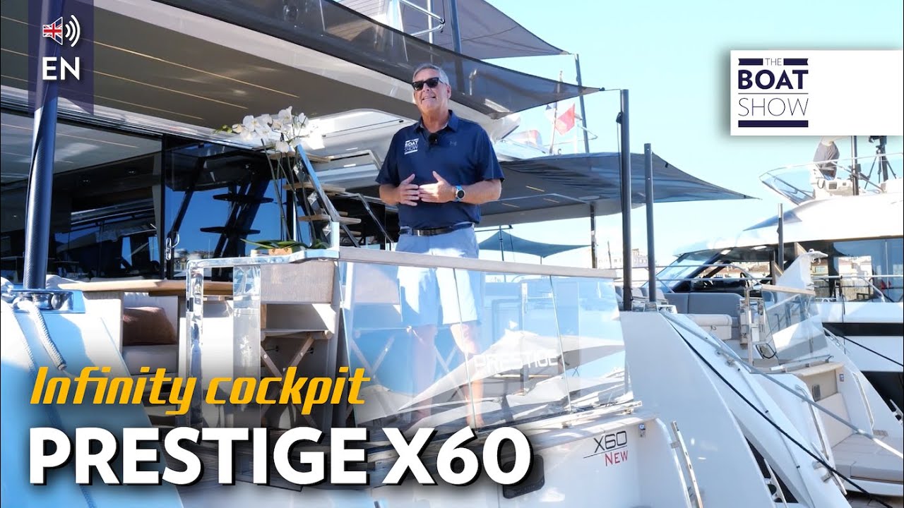Prestige X60 - Walking Through X-Line Flying Bridge Yacht