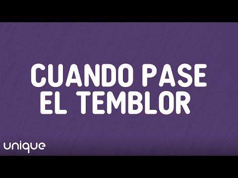 Soda Stereo - Cuando Pase el Temblor (Letra/Lyrics)