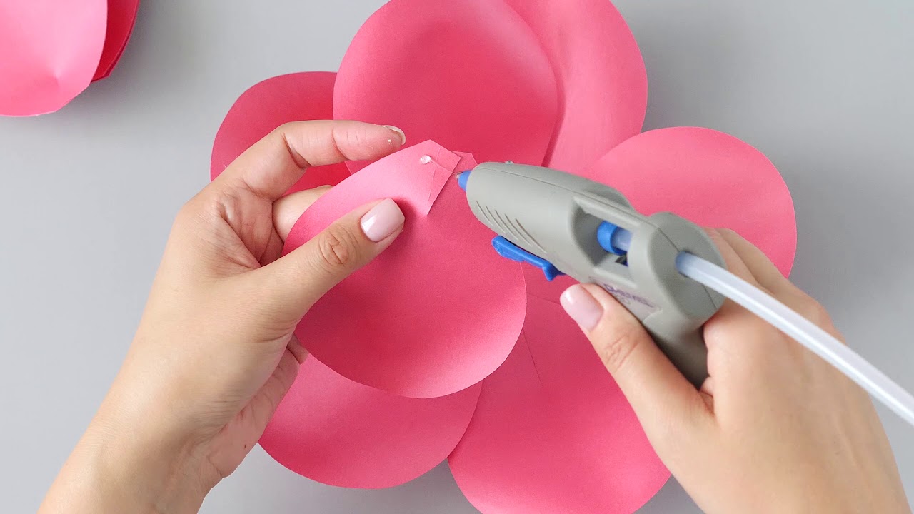 Giant Garden Rose Paper Flower Tutorial + SVG, DXF, PDF Templates