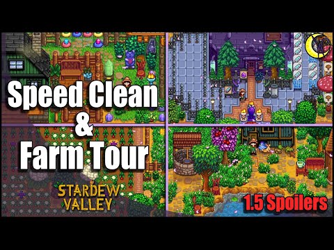 Speed Build and Clean Up of My Year 6 Farm | Stardew Valley Farm Tour 1.5
