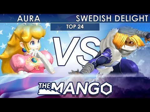 The Mang0 3 - Aura (Peach) VS OG | Swedish Delight (Sheik) - SSBM - Top 24