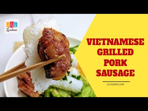 Vietnamese Grilled Pork Sausage Recipe (Nem Nướng)