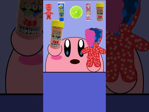 Kirby Animation - Giant Sour Patch Kid Mukbang