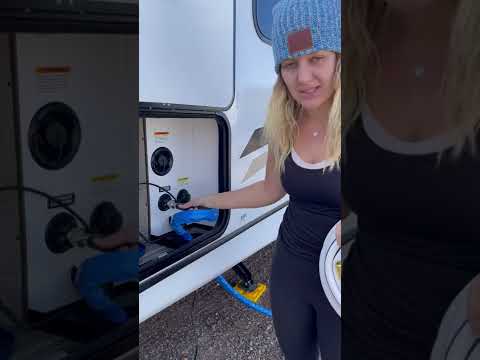 How to fill the fresh water tank on an RV