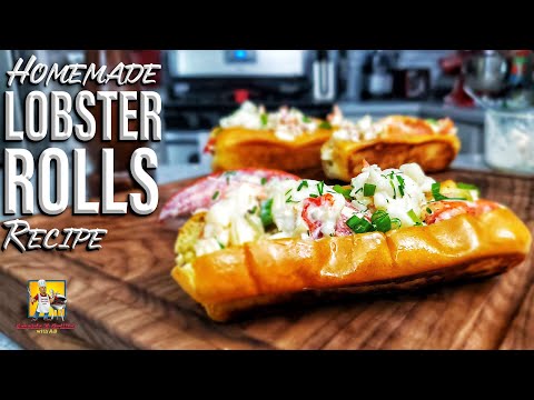 Lobster Rolls on Toasted Brioche Buns