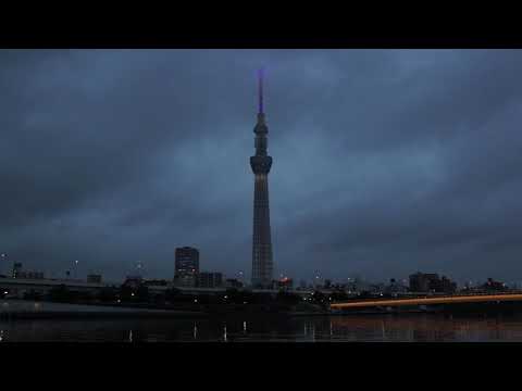 隅田川　東京スカイツリー　ライトアップ　　　2021　8.16　Sony α65　ソニー　一眼レフ