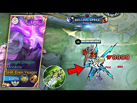 MOBILE LEGENDS BEST 1 HIT BUILD MOSKOV 2023!!